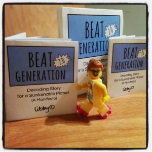 Beat Generation Mini Book with Lego Tara for scale<br />
